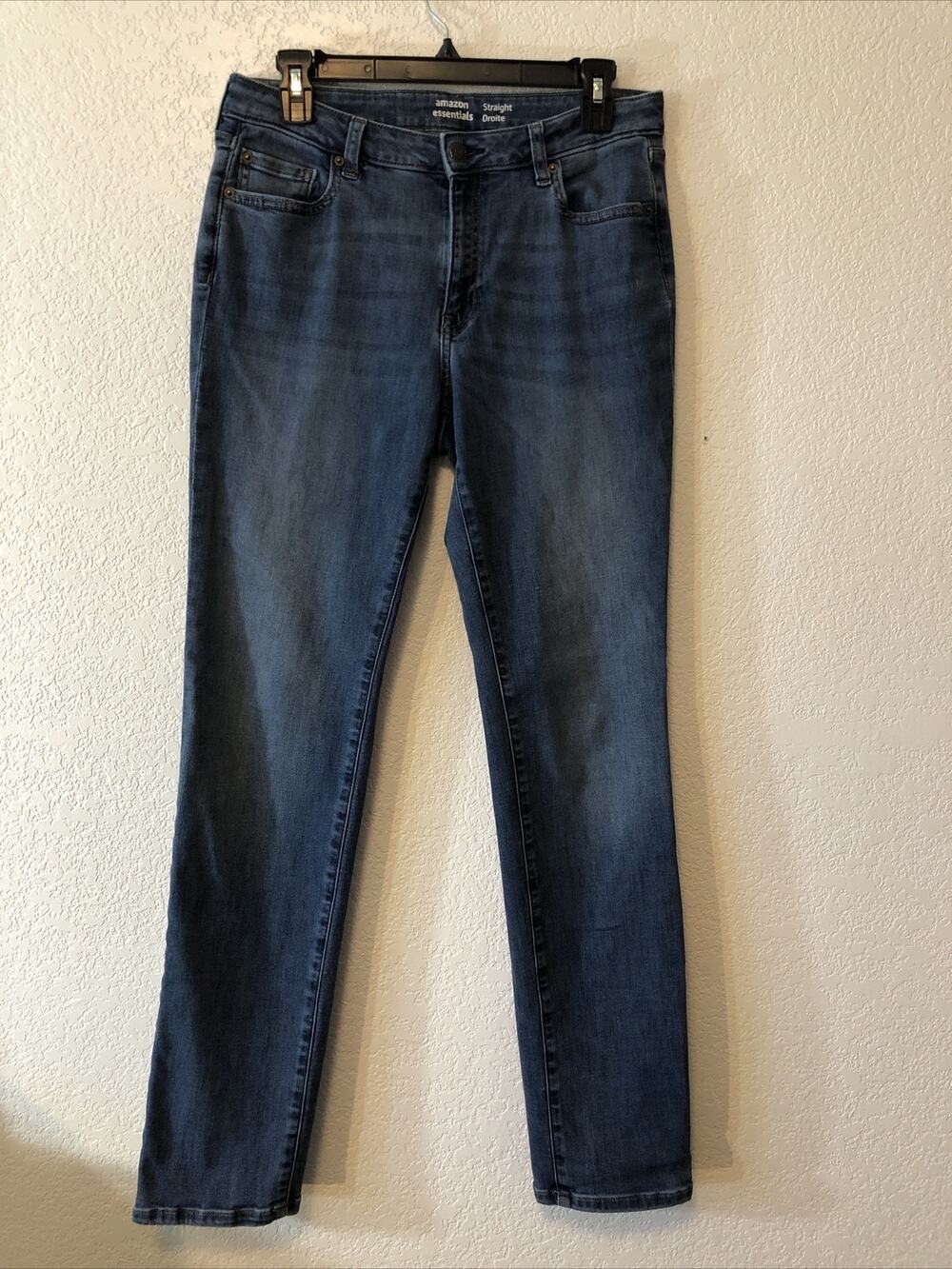 Amazon Essentials Women's High-Rise Skinny Jean Medium Wash Size 12 Long W32xL31